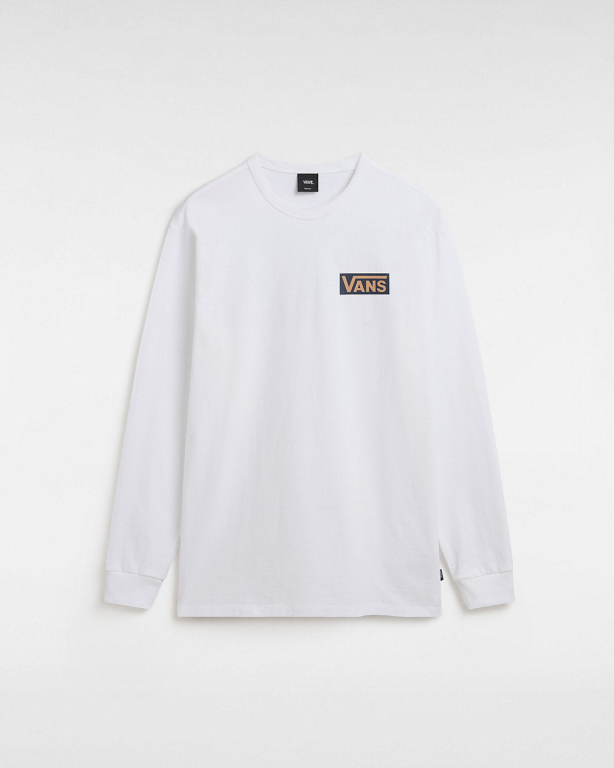 Vans Mens Off the Wall II Logo Long Sleeve T-Shirt - White - ManGo Surfing