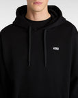 Vans Mens Left Chest Embroidered Logo Pullover Hoodie - Black - ManGo Surfing