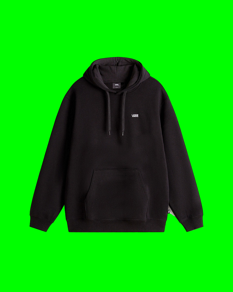 Vans Mens Left Chest Embroidered Logo Pullover Hoodie - Black