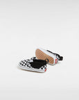 Vans Infant Checkerboard Slip-On Hook And Loop Crib Shoes (0-1 year) - Black/White