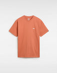 Vans Mens Left Chest Logo T-Shirt - Auburn