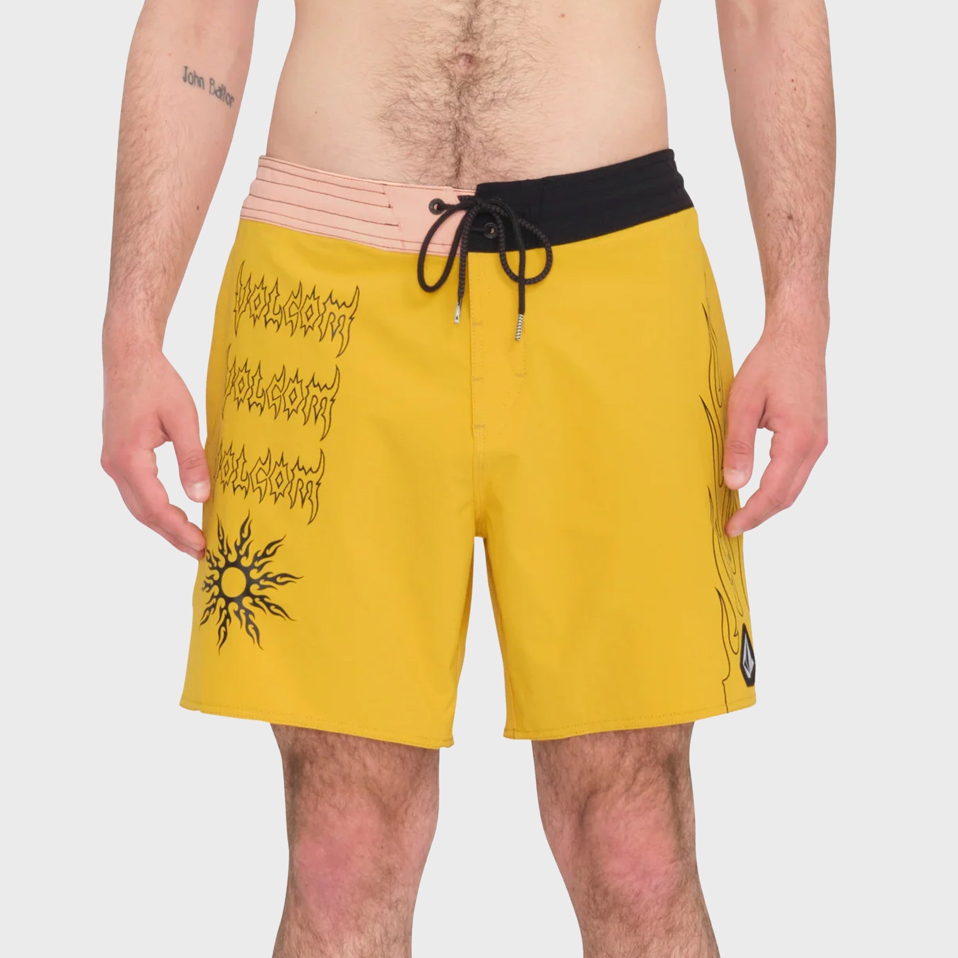 Volcom Mens About Time Liberators 17&quot; Boardshorts - Lemon - ManGo Surfing