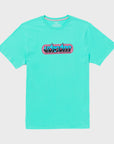 Volcom Mens Crash Test T-Shirt - Dusty Aqua - ManGo Surfing