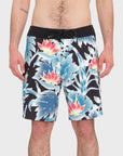 Volcom Mens Leaf It Mod 19" Boardshort - Black - ManGo Surfing