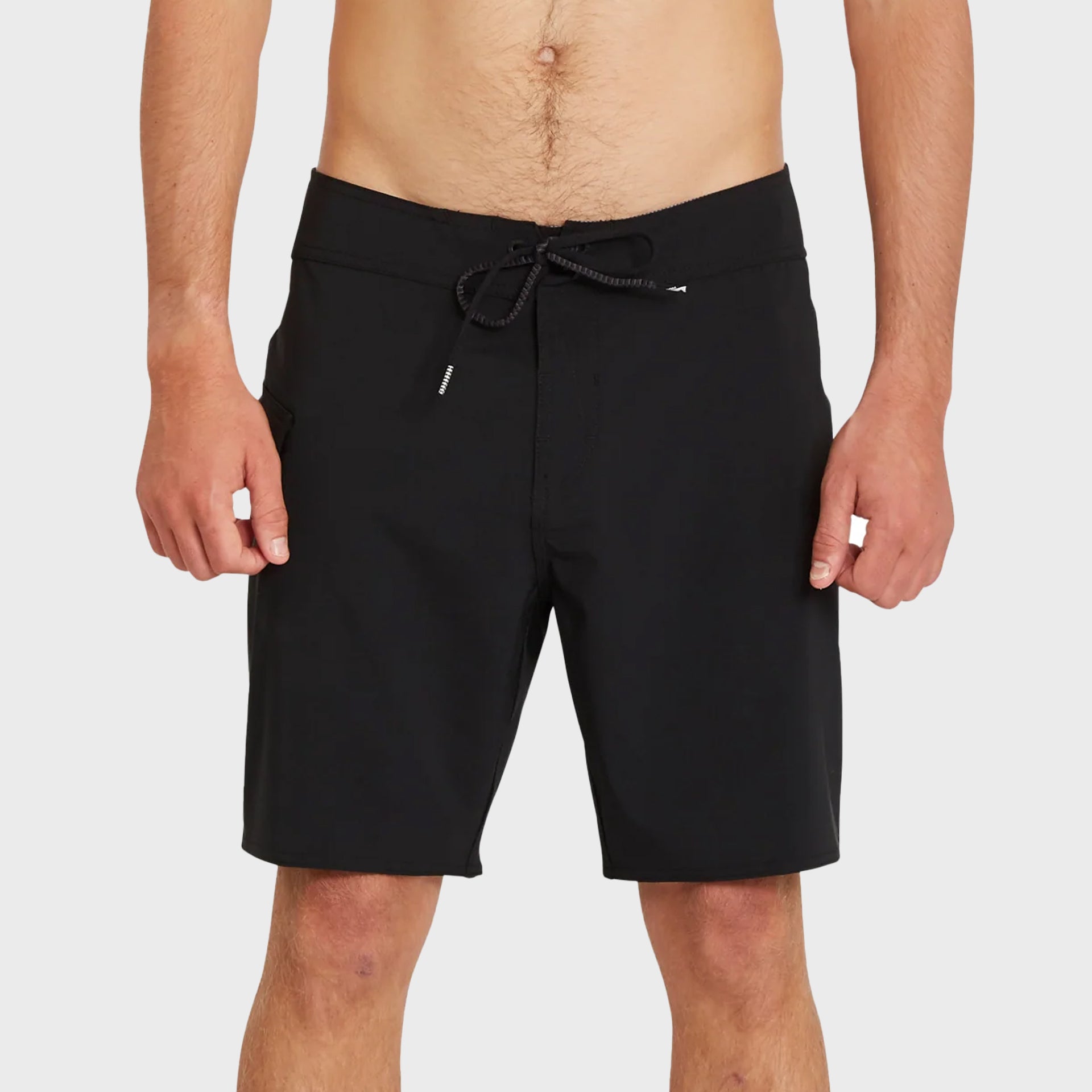 Volcom Mens Lido Solid Mod 18&quot; Boardshort - Black - ManGo Surfing