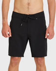 Volcom Mens Lido Solid Mod 18" Boardshort - Black - ManGo Surfing