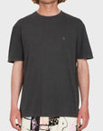 Volcom Mens Solid Stone T-Shirt - Black - ManGo Surfing