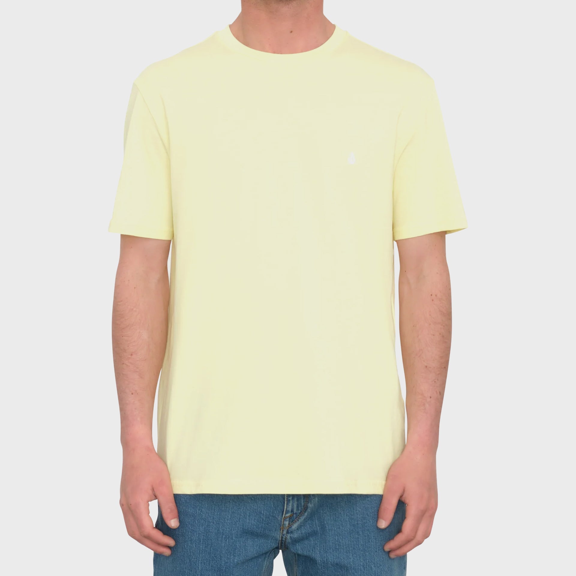 Volcom Mens Stone Blanks T-Shirt - Aurora Yellow - ManGo Surfing