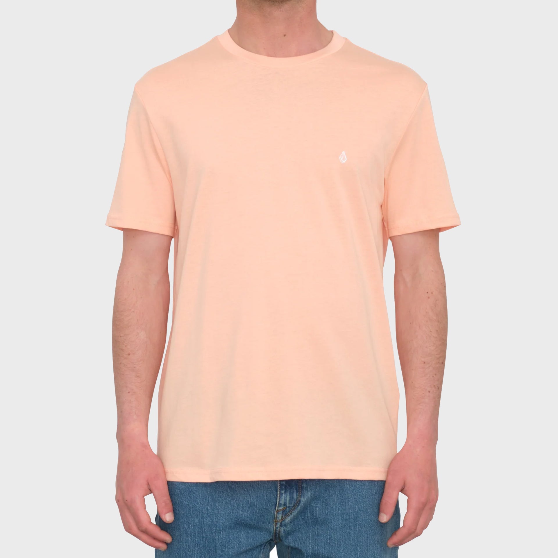 Volcom Mens Stone Blanks T-Shirt - Salmon - ManGo Surfing