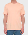 Volcom Mens Stone Blanks T-Shirt - Salmon - ManGo Surfing