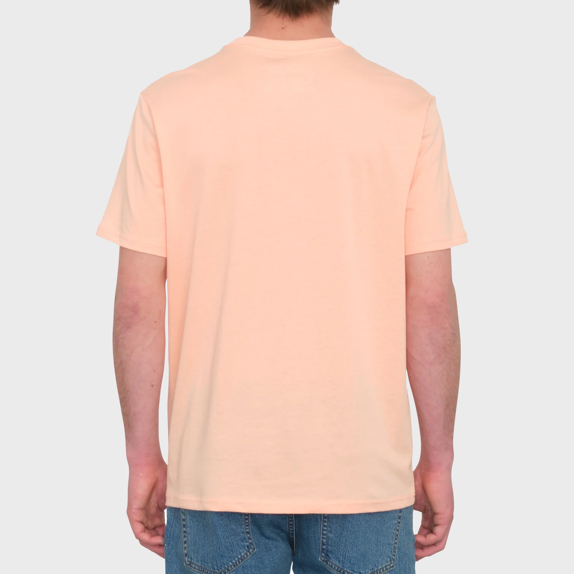 Volcom Mens Stone Blanks T-Shirt - Salmon - ManGo Surfing