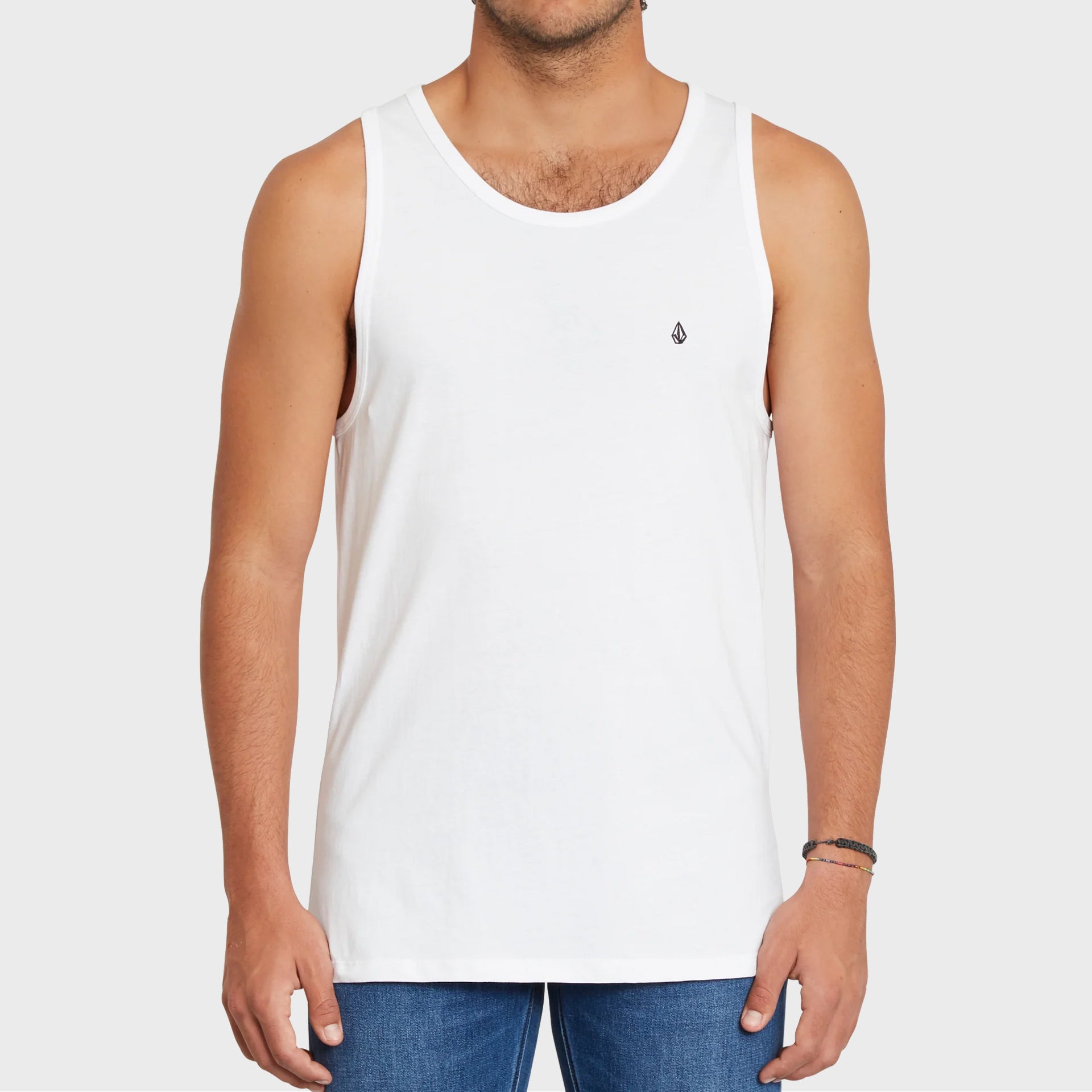 Volcom Mens Stone Blanks Tank Top - White - ManGo Surfing