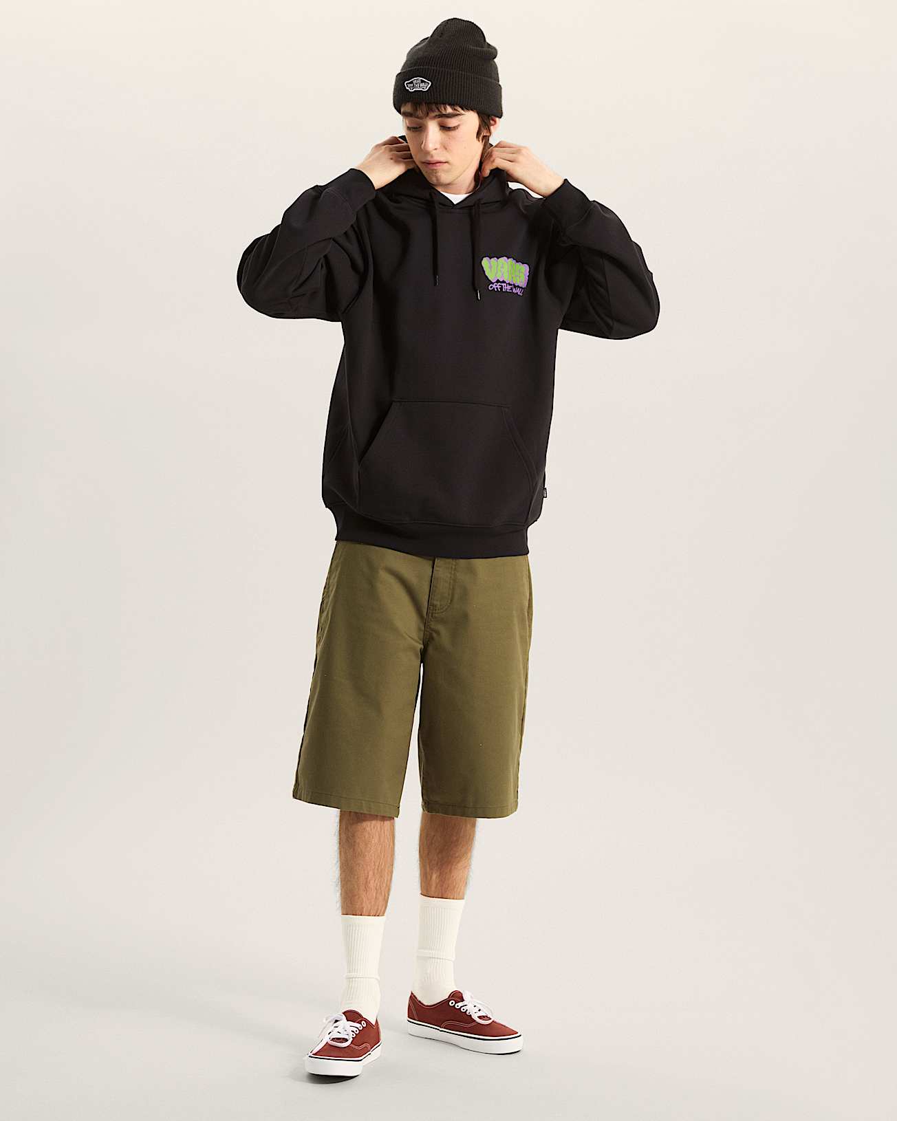 Vans Mens Graff Loose Pullover Hoodie - Black