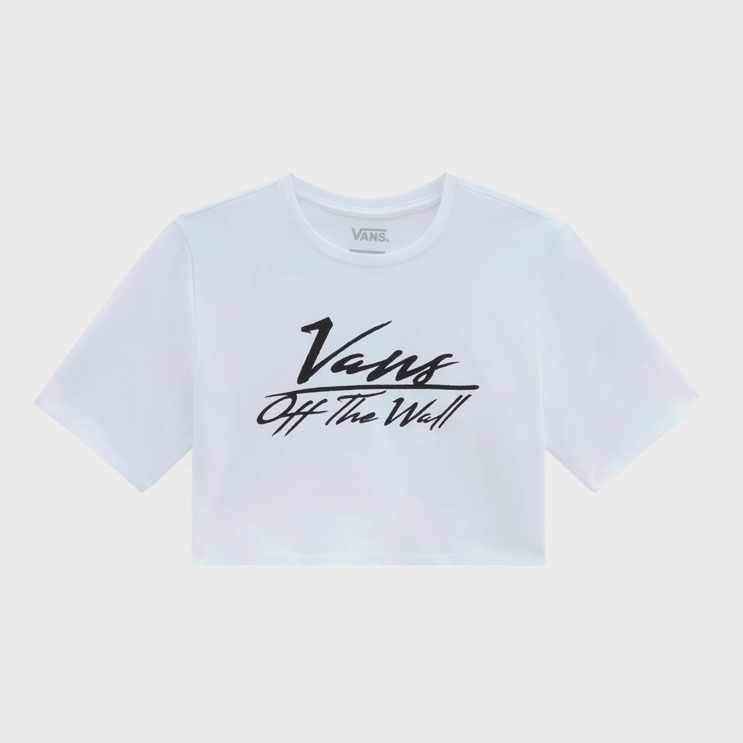 Vans Womens Go Anyplace Crew Crop II T-Shirt - White - ManGo Surfing