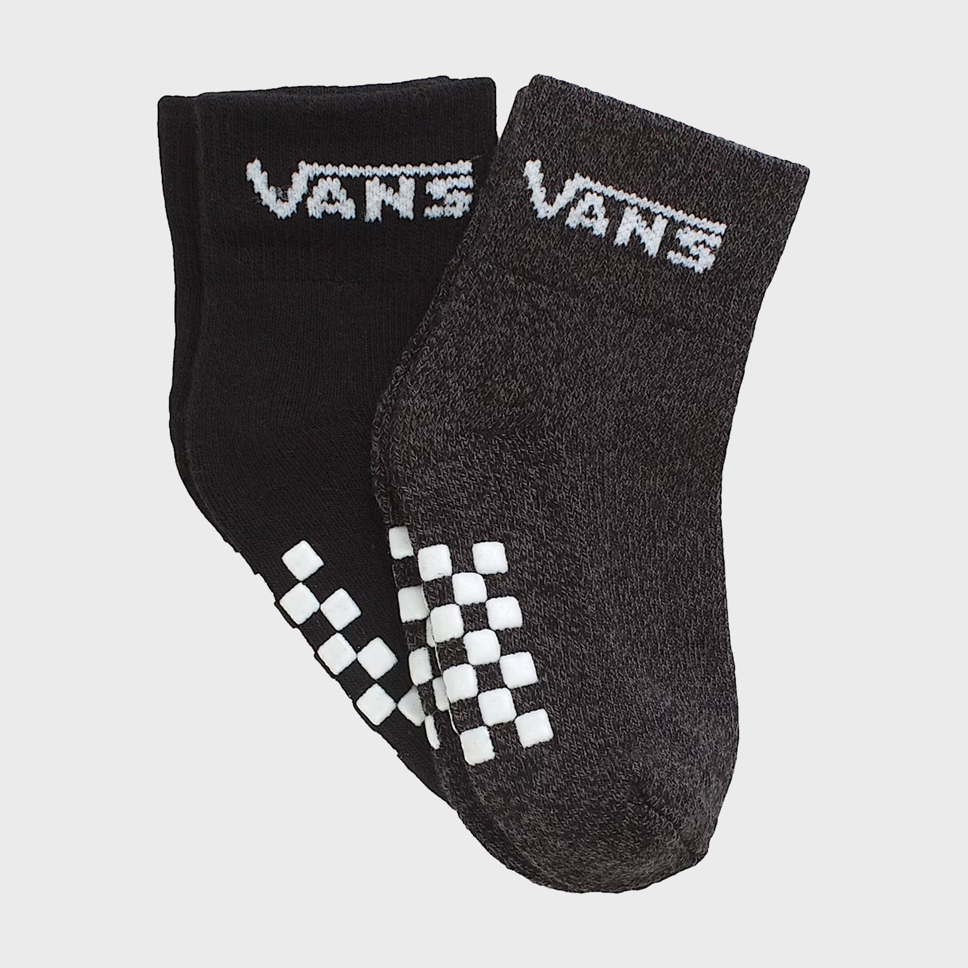 Vans Infant Classic Crew Socks (2 Pack)- 0-12 Months - Black - ManGo Surfing