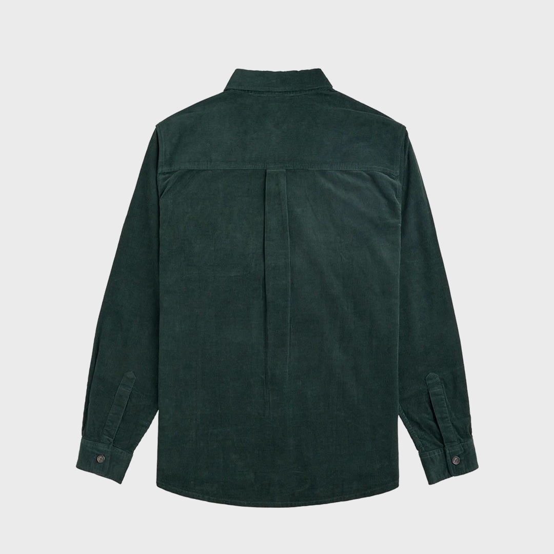Vissla Mens Doheny Woven Long Sleeve Shirt - Evergreen - ManGo Surfing