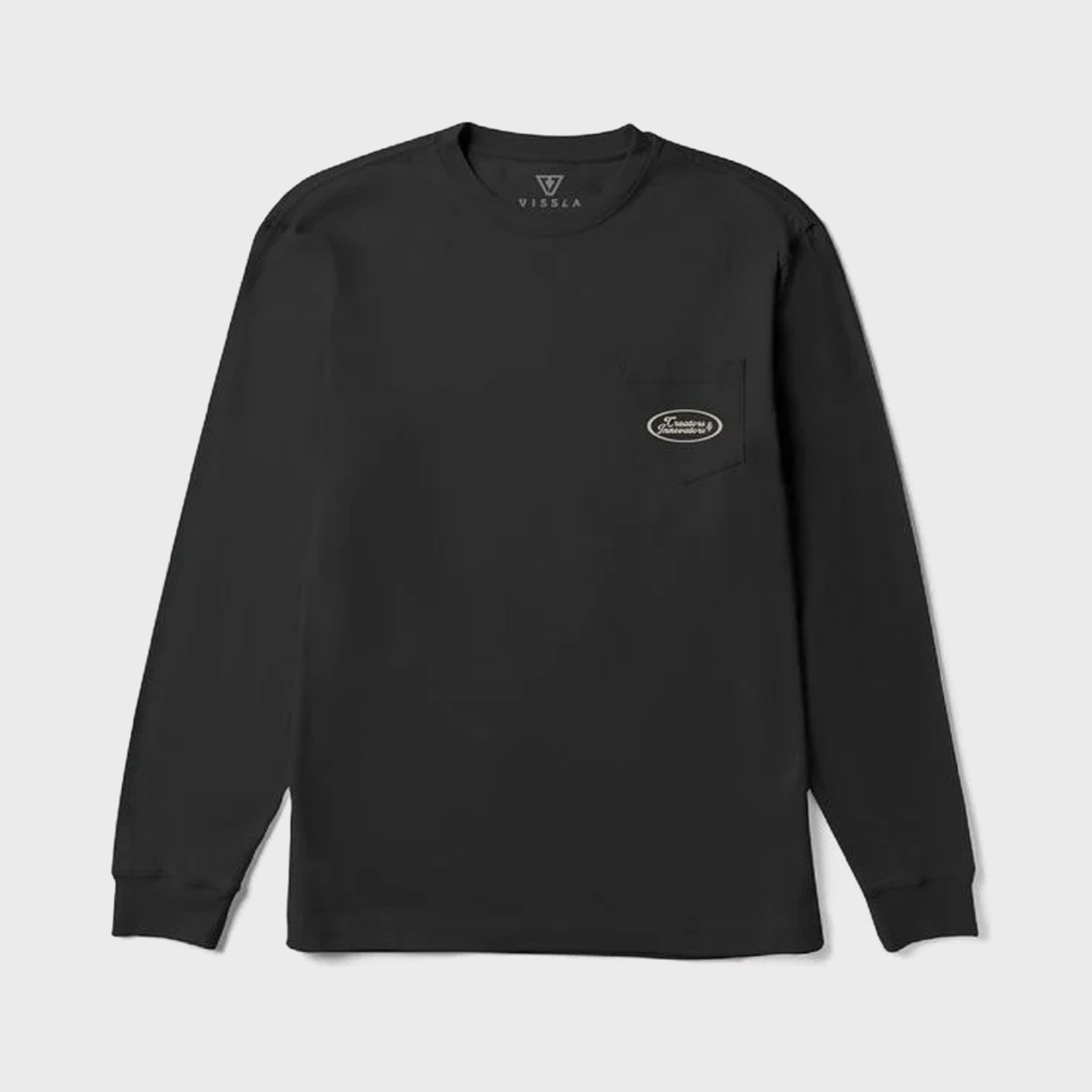 Vissla Creators Bird Premium Long Sleeve Pocket T-Shirt - Phantom - ManGo Surfing