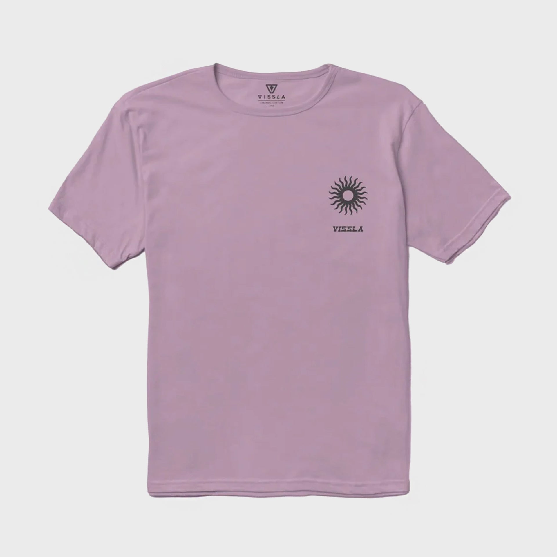 Vissla Hula Hands Organic T-Shirt - Plum - ManGo Surfing