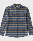 Vissla Mens Descanso Long Sleeve Flannel Shirt - Blue Haze