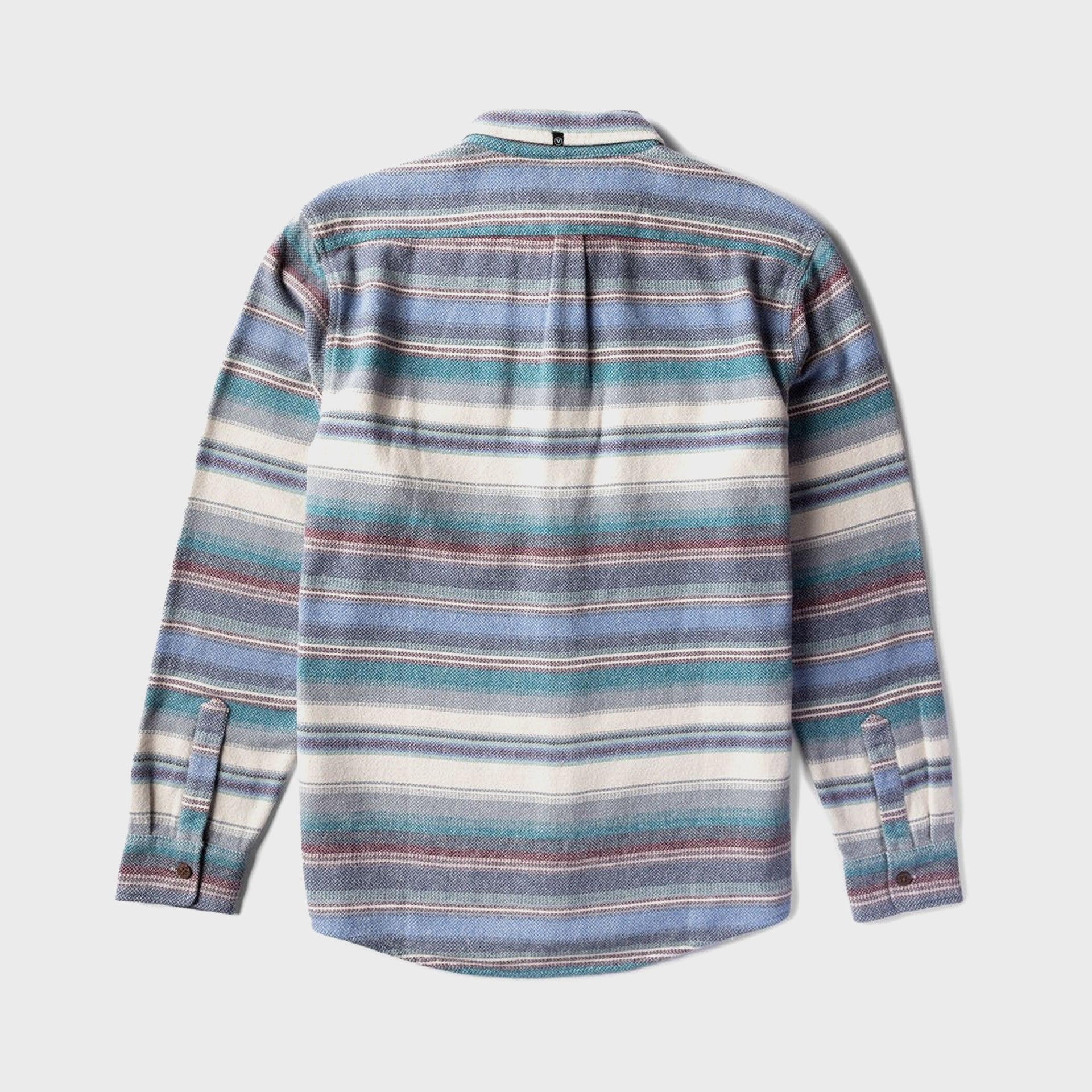 Vissla Mens Descanso Long Sleeve Flannel Shirt - Silver - ManGo Surfing