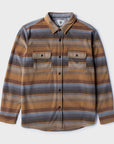 Vissla Mens Eco-zy Long Sleeve Polar Flannel Shirt - Khaki