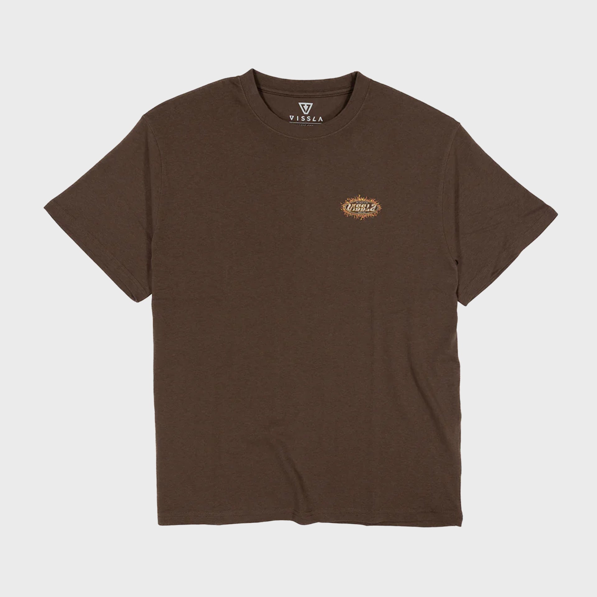 Vissla Play With Fire T-Shirt - Dark Earth - ManGo Surfing