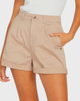 Volcom Womens Frochickie Chino Shorts - Taupe - ManGo Surfing