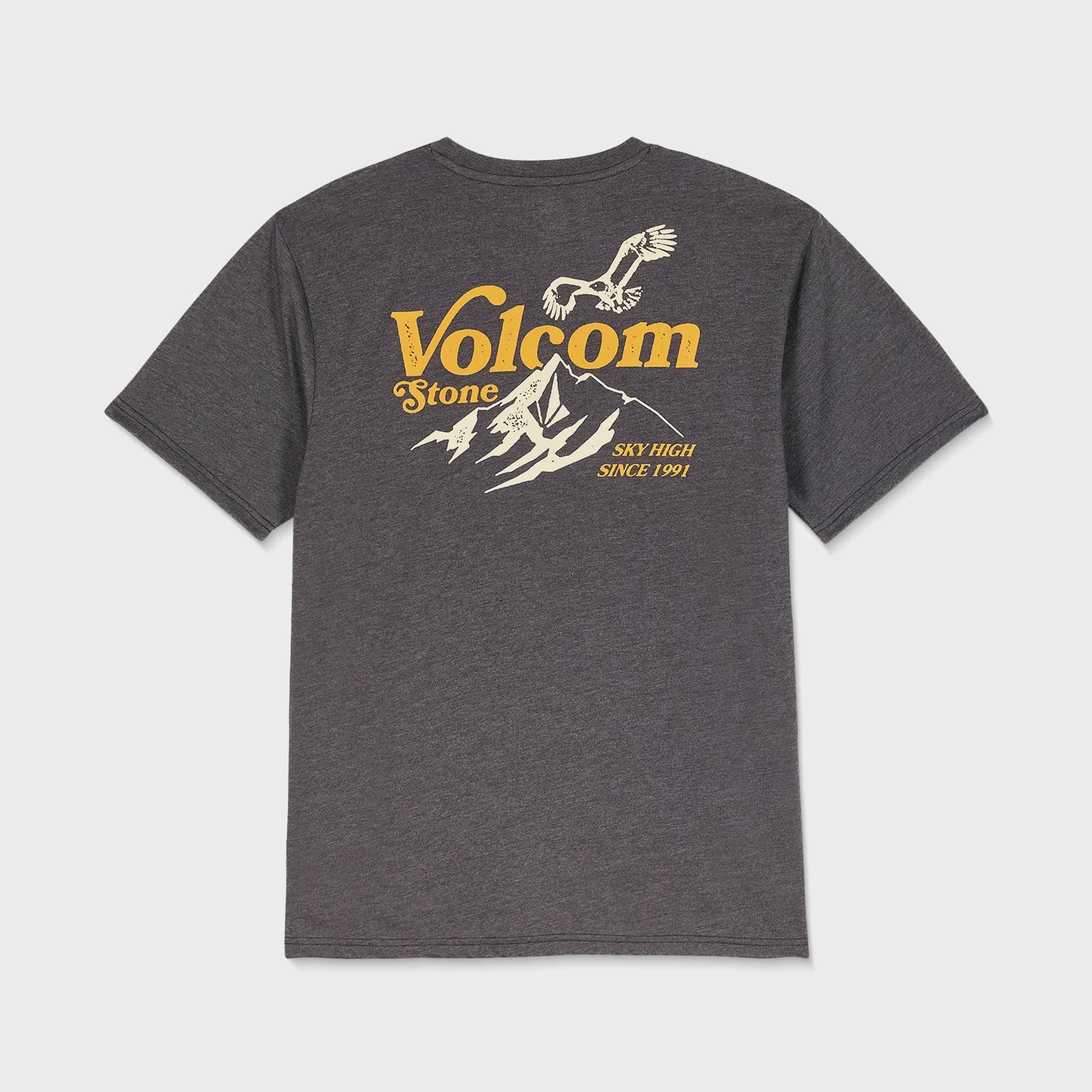 Volcom Mens Back Country T-Shirt - Heather Black - ManGo Surfing