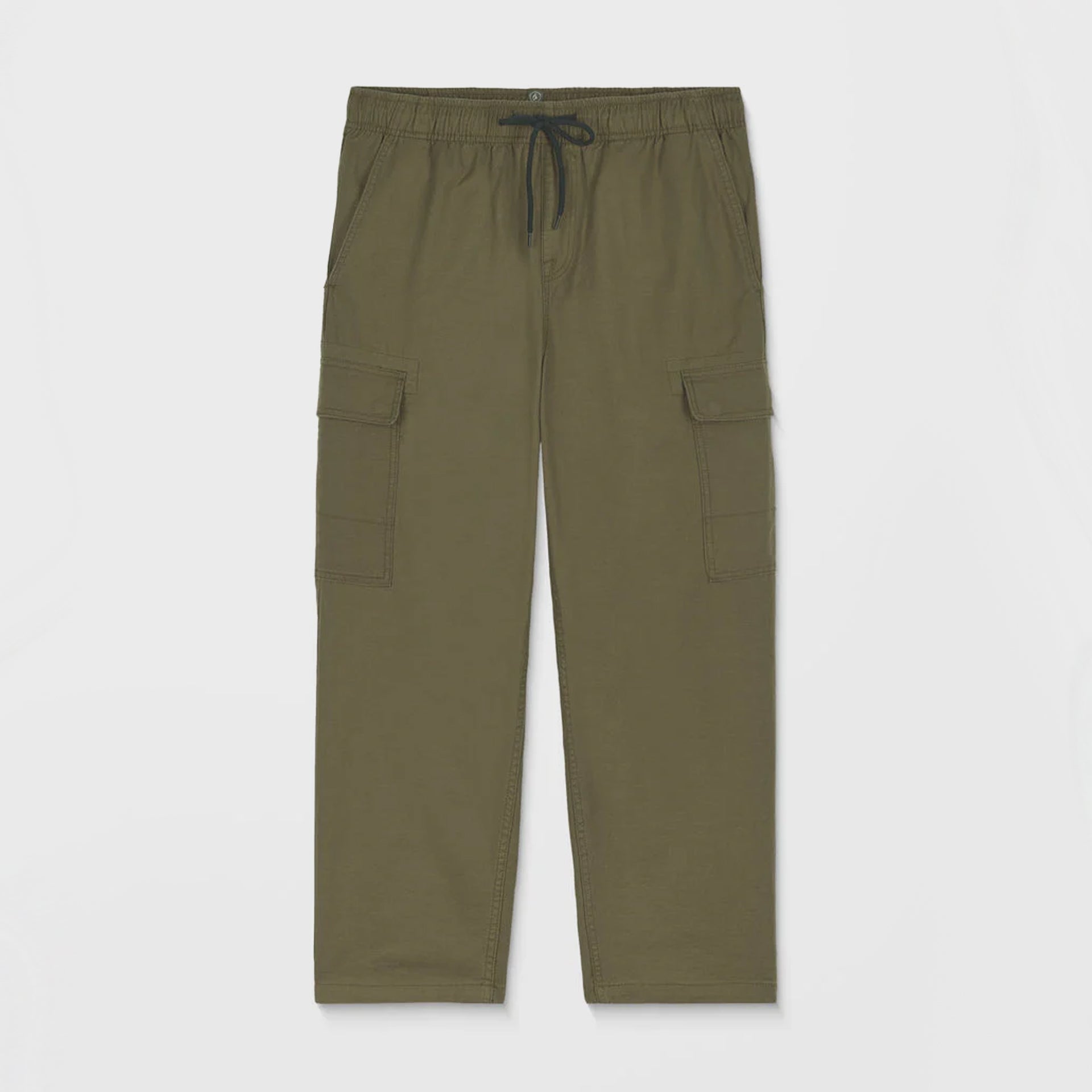 Volcom Mens Billow Tapered Elasticated Waist Cargo Trousers - Sage Leaf - ManGo Surfing