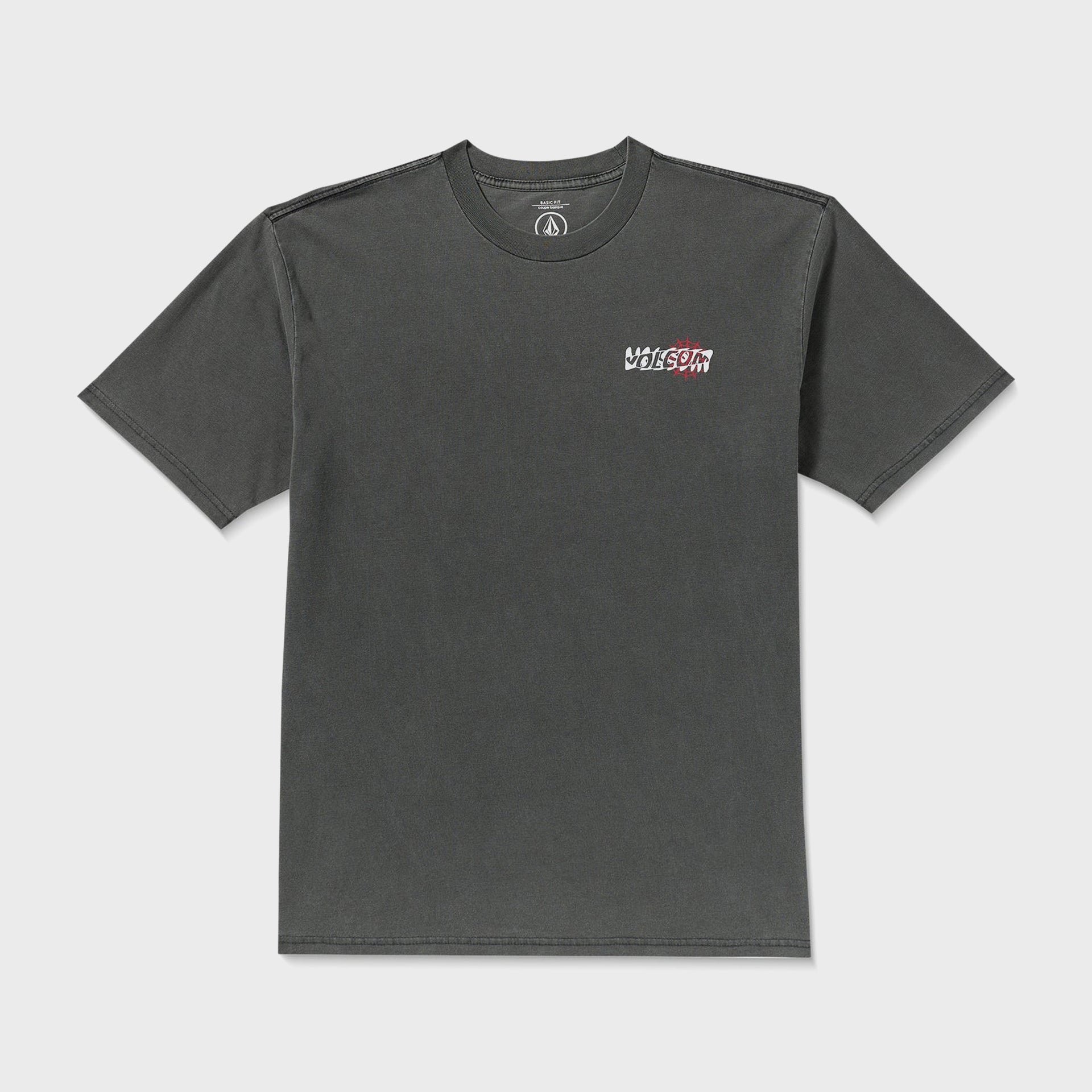 Volcom Mens Brain Mix T-Shirt - Stealth - ManGo Surfing