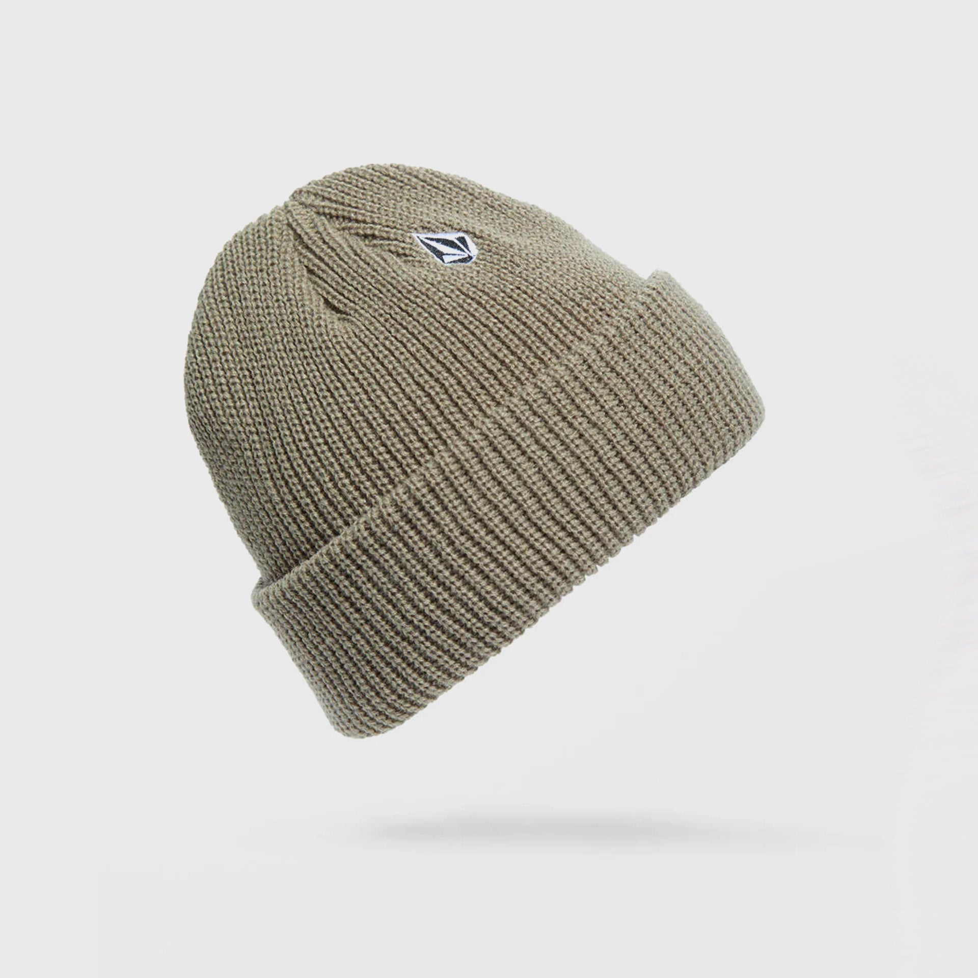Volcom Mens Full Stone Beanie Hat - One Size - Brindle - ManGo Surfing