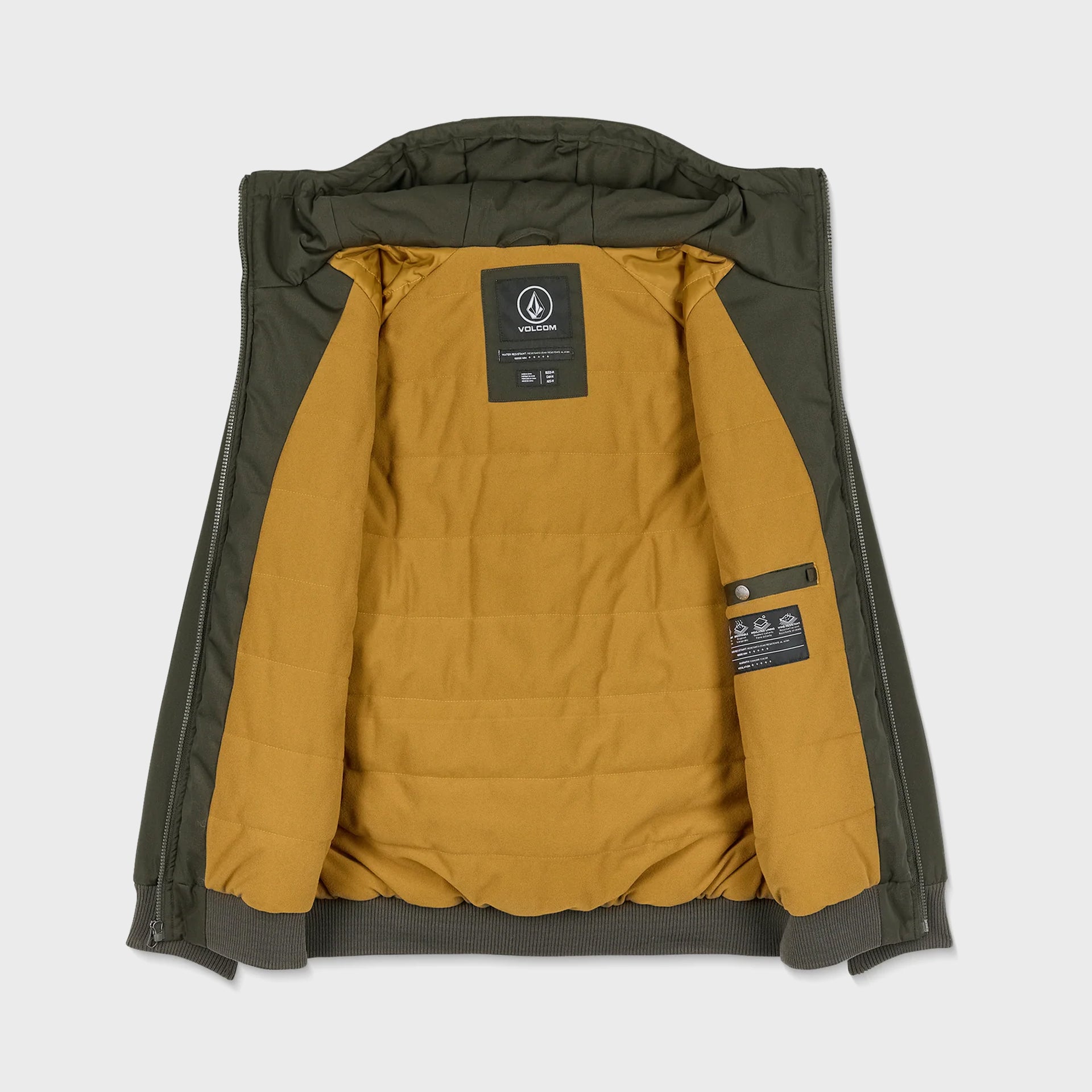 Volcom Mens Hernan 10K Jacket - Rinsed Black