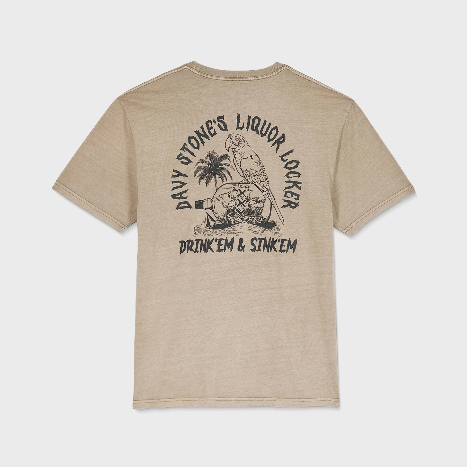 Volcom Mens Liquor Locker T-Shirt - Brindle - ManGo Surfing