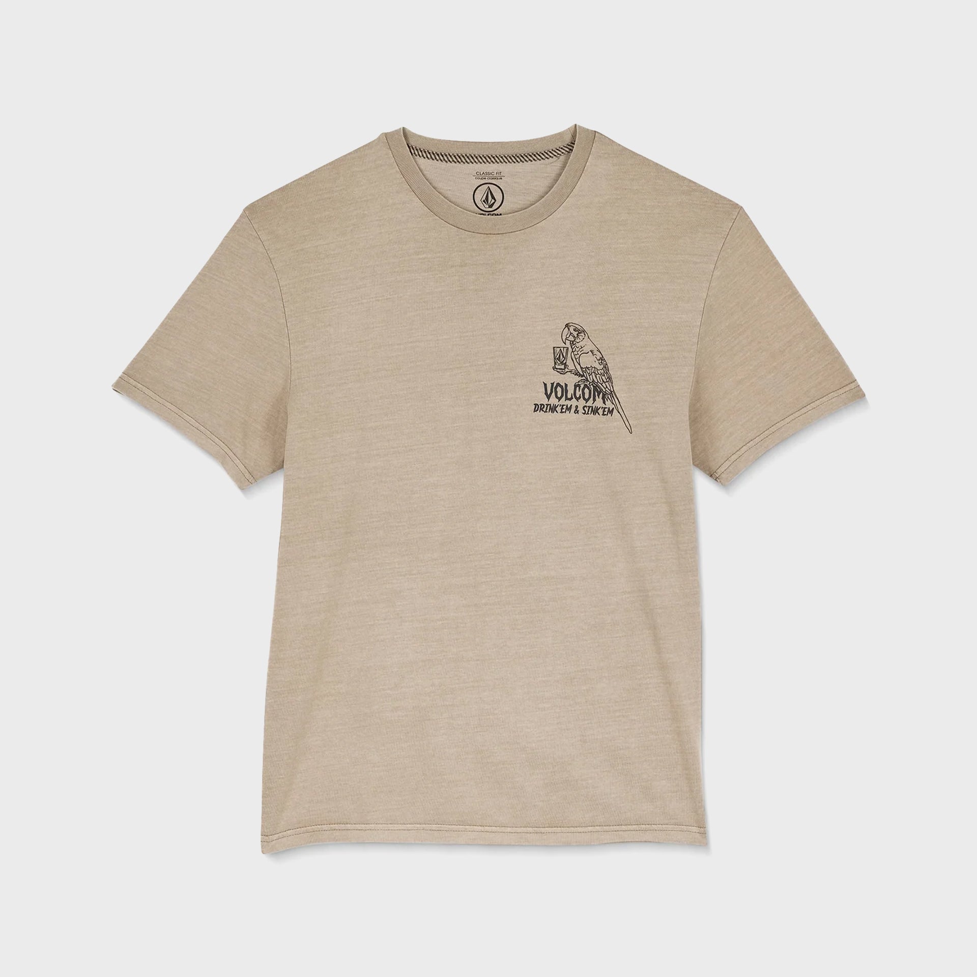 Volcom Mens Liquor Locker T-Shirt - Brindle - ManGo Surfing