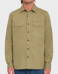 Volcom Mens Servicestone Long Sleeve Workshirt - Thyme Green