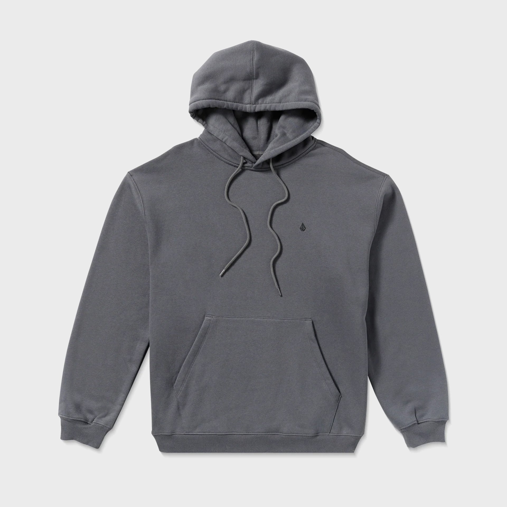 Volcom Mens Single Stone Hoodie - Asphalt Black - ManGo Surfing