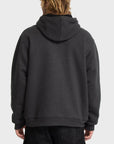 Volcom Mens Single Stone Lined Zip Hoodie - Heather Black - ManGo Surfing
