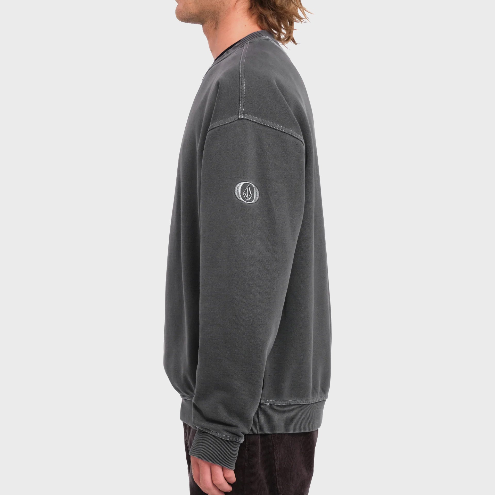 Volcom Mens Skate Vitals Remy S Sweatshirt - Asphalt Black