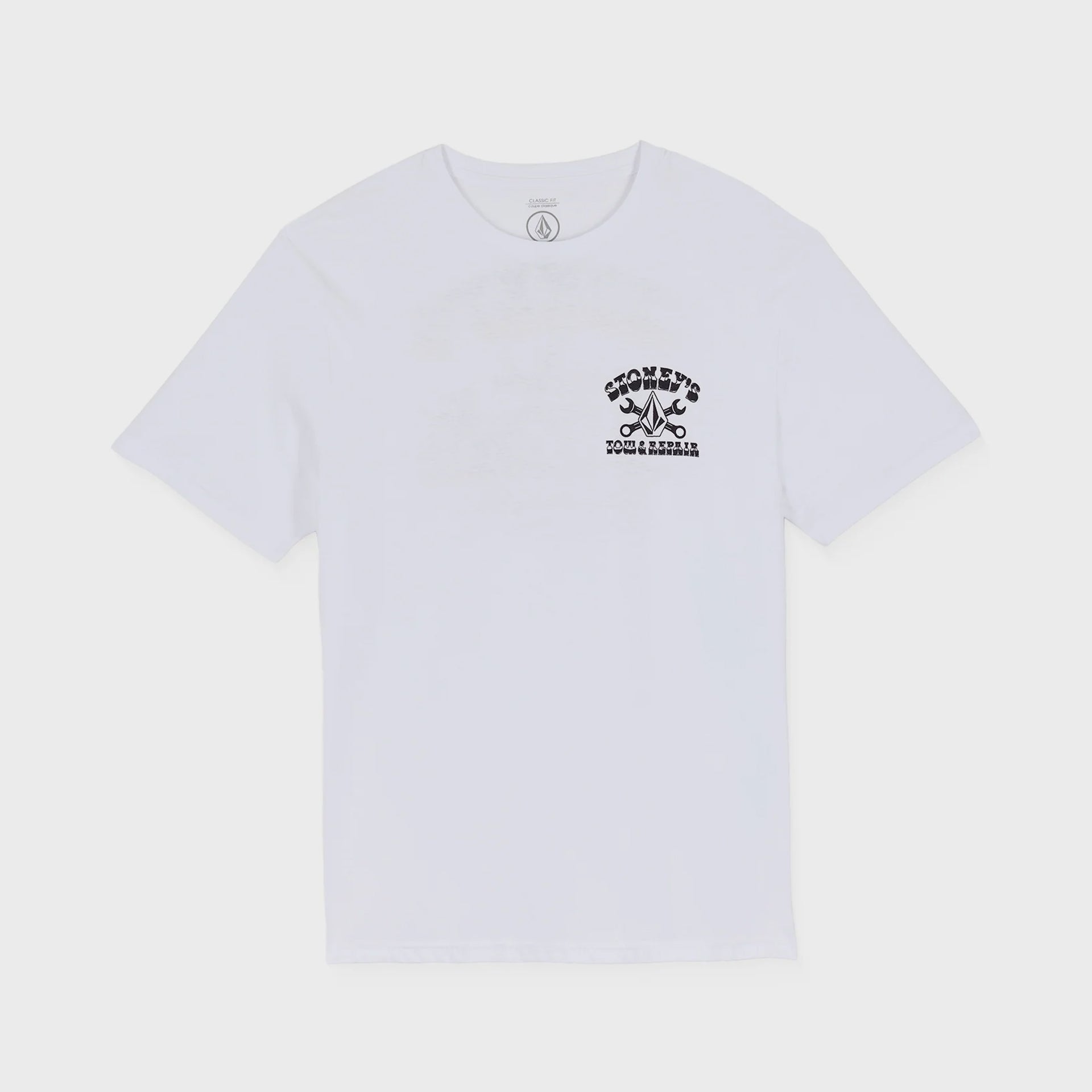 Volcom Mens Stoneys T-Shirt - White - ManGo Surfing