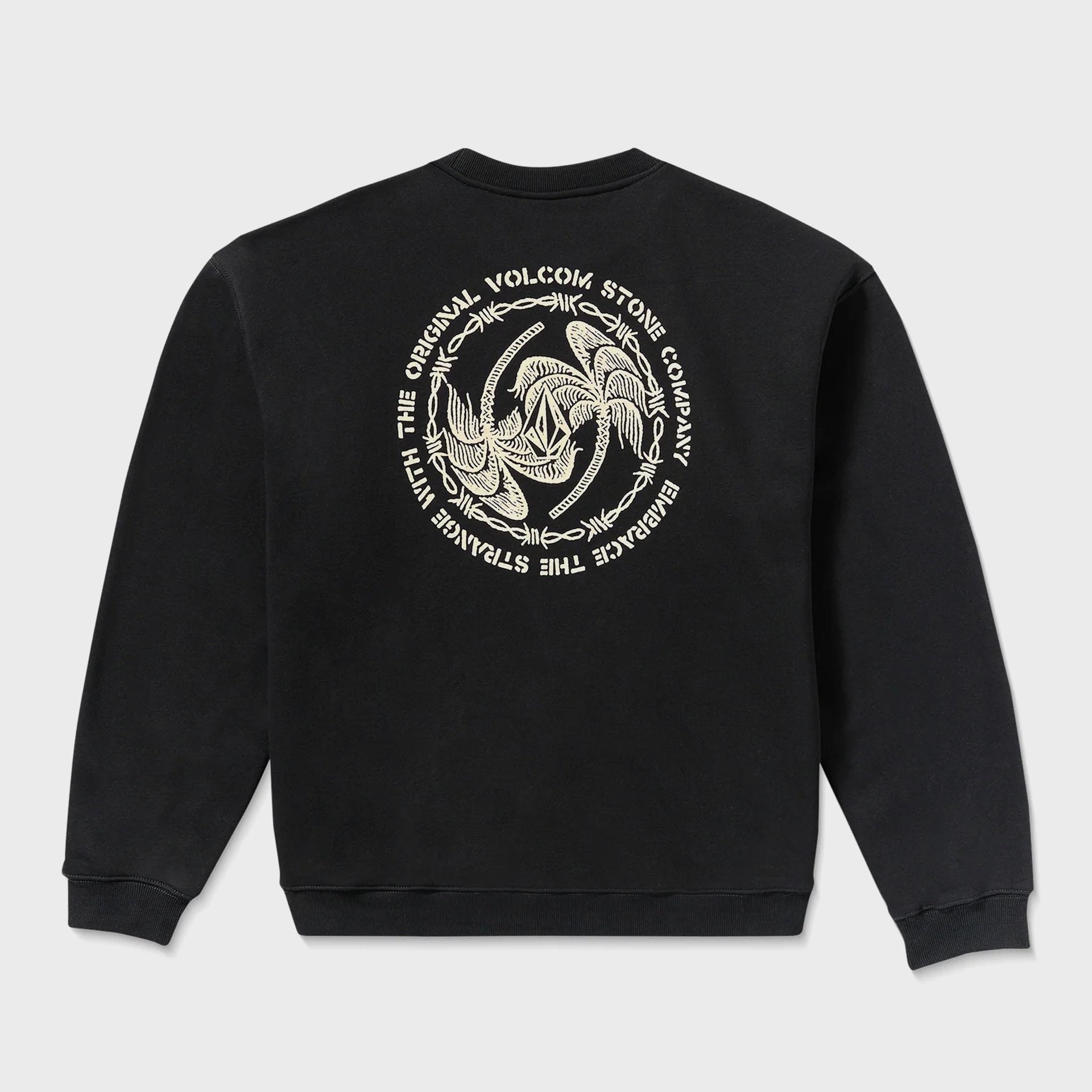 Volcom Mens Watanite Crew Sweatshirt - Black - ManGo Surfing