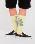 Volcom Tetsunori Socks - One Size - Aura Yellow - ManGo Surfing