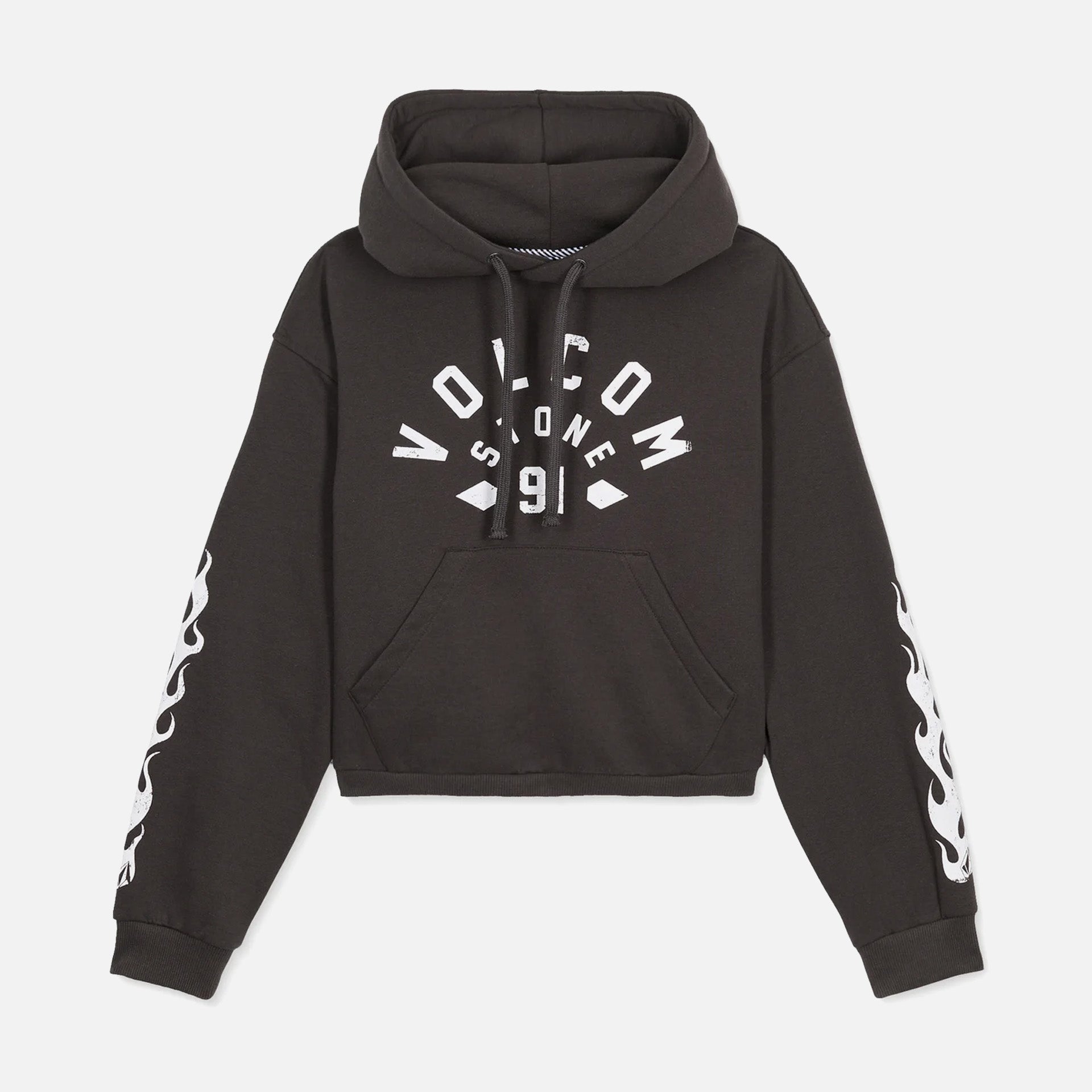 Volcom Womens 1991 Mini Hoodie - Vintage Black - ManGo Surfing