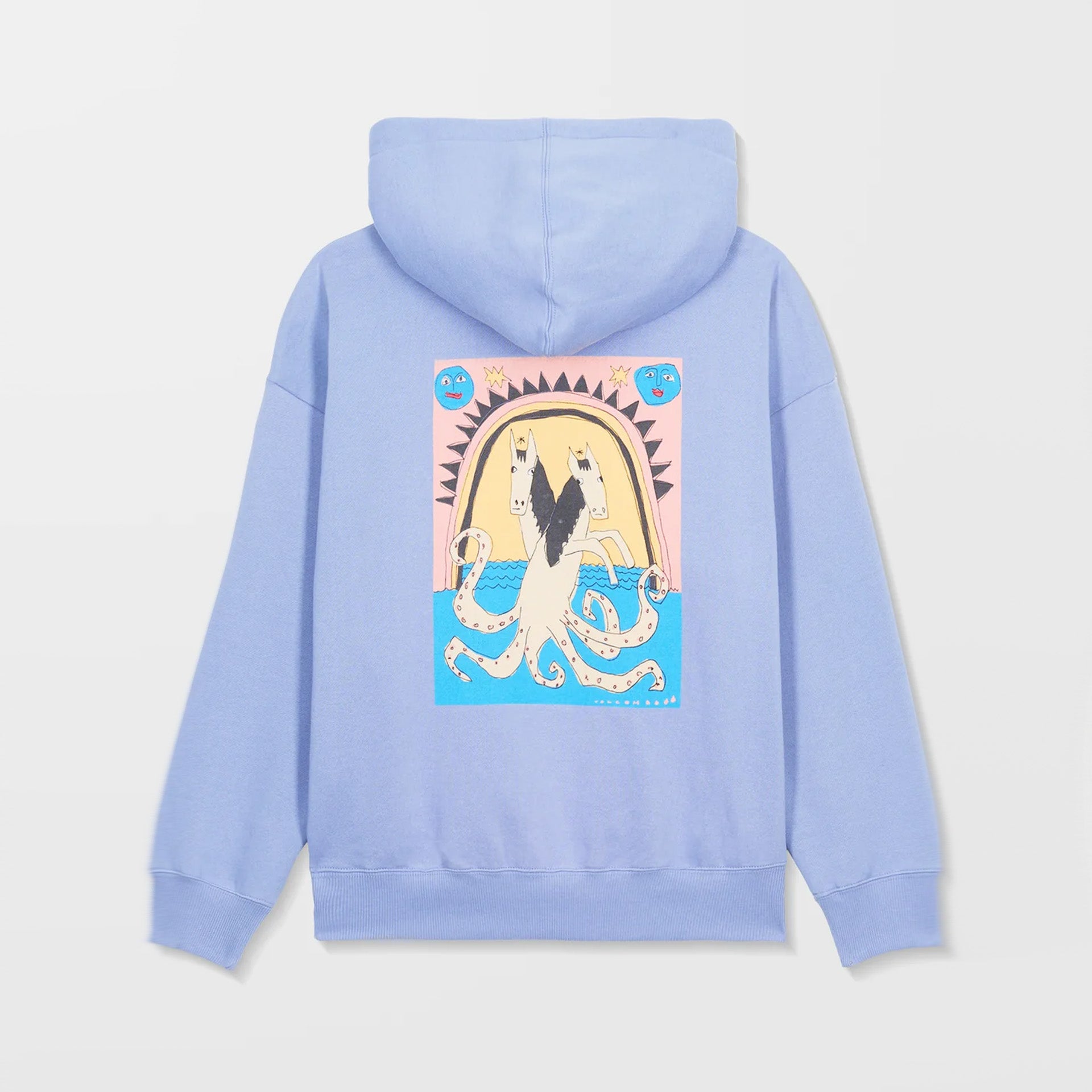 Volcom Womens Moove On Hoodie - Carolina Blue - ManGo Surfing