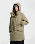 Volcom Womens Sleepi Puff Up Parka - Wintermoss - ManGo Surfing
