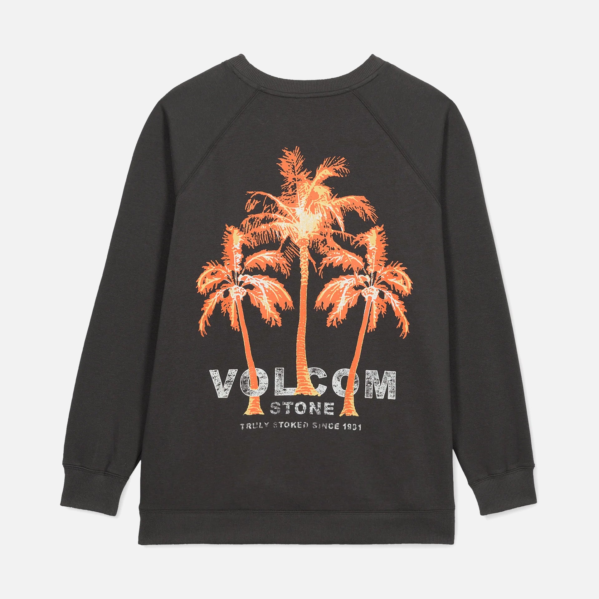 Volcom Womens Stone Magic Crew Sweatshirt - Vintage Black - ManGo Surfing