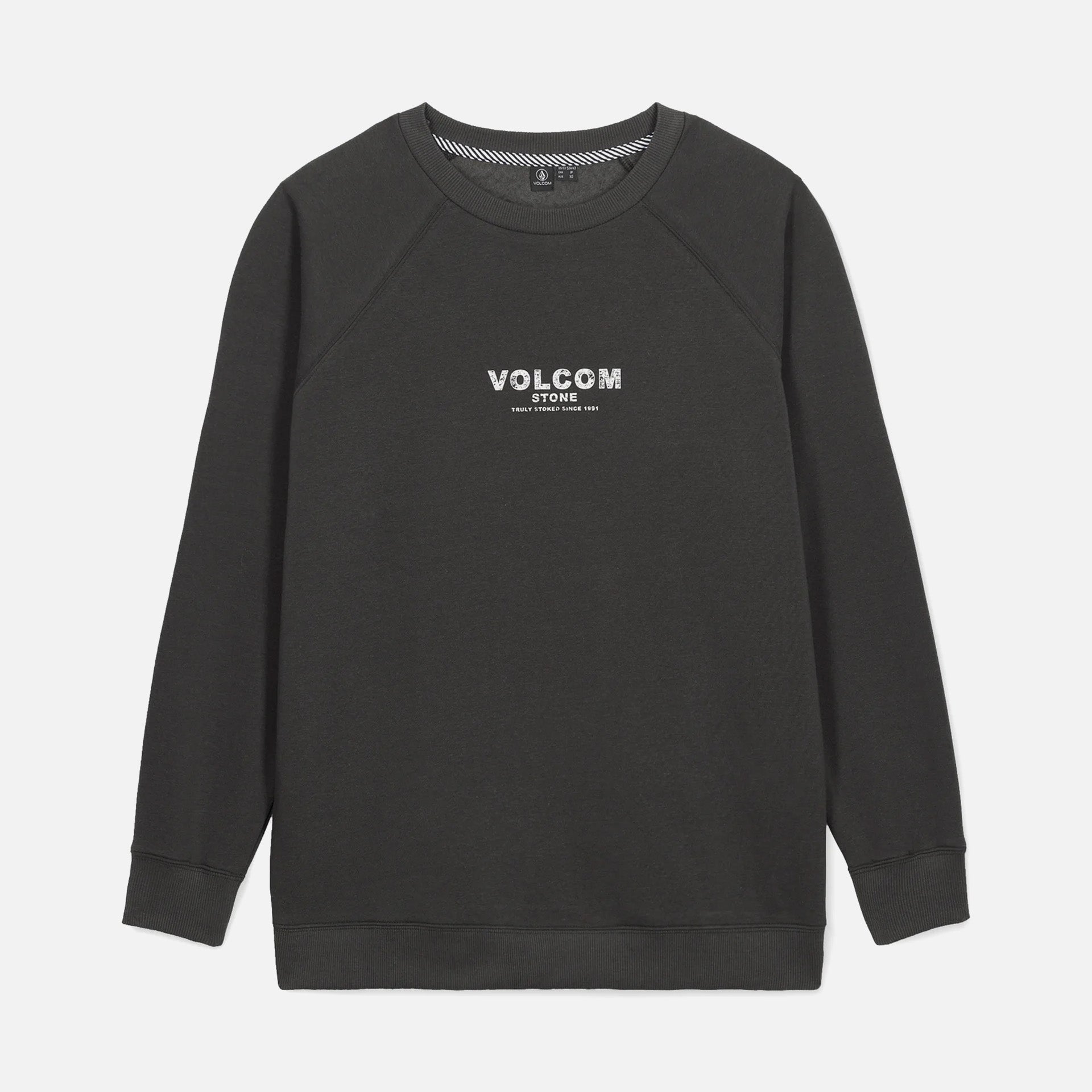 Volcom Womens Stone Magic Crew Sweatshirt - Vintage Black - ManGo Surfing