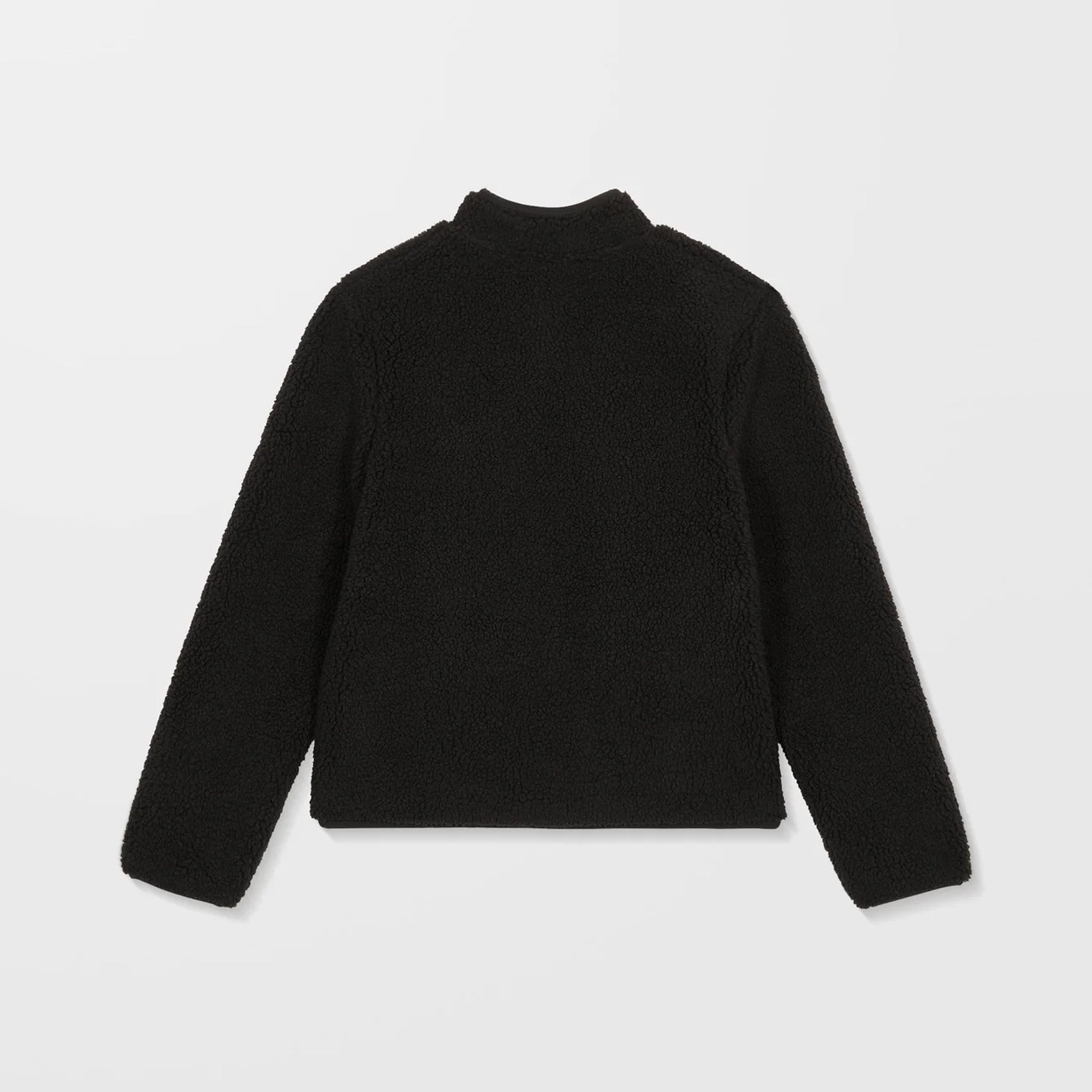 Volcom Womens Wuzer Fuzzar Sherpa Sweatshirt - Black - ManGo Surfing