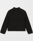 Volcom Womens Wuzer Fuzzar Sherpa Sweatshirt - Black - ManGo Surfing
