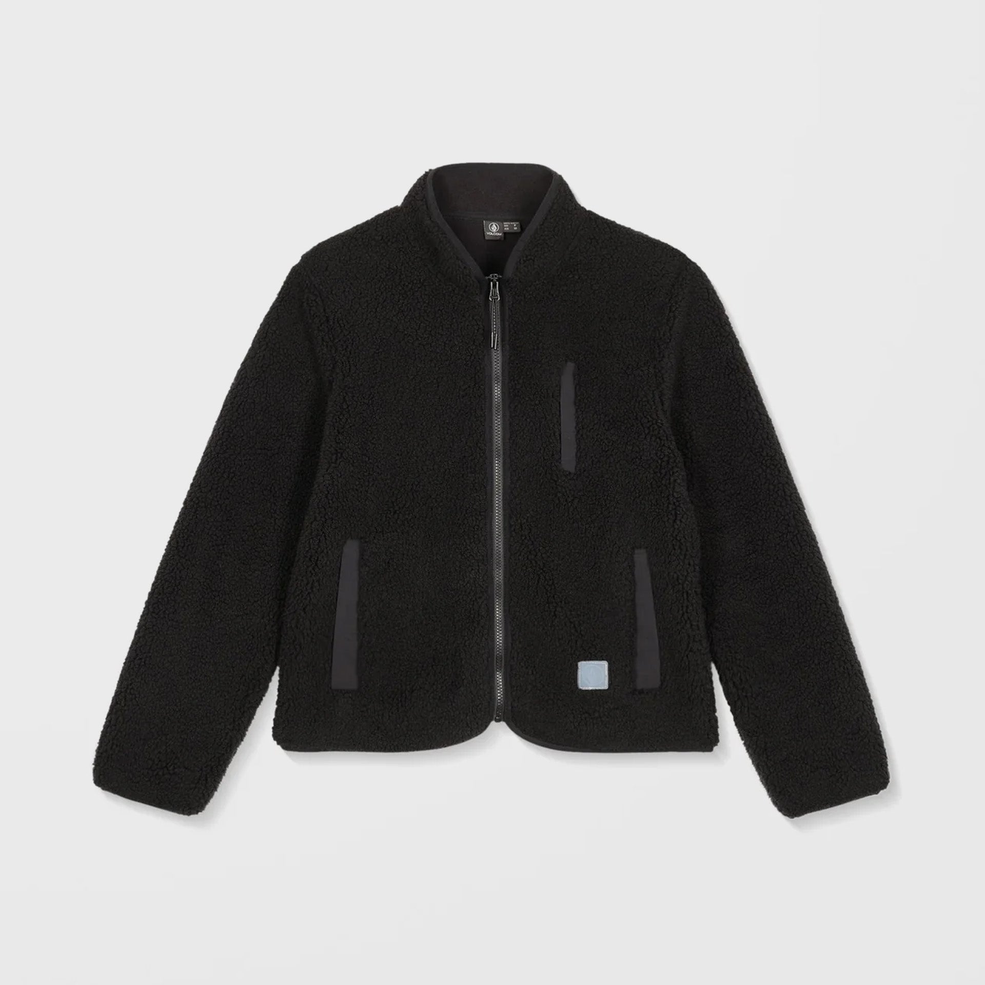 Volcom Womens Wuzer Fuzzar Sherpa Sweatshirt - Black - ManGo Surfing