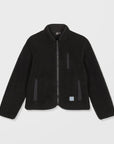 Volcom Womens Wuzer Fuzzar Sherpa Sweatshirt - Black - ManGo Surfing
